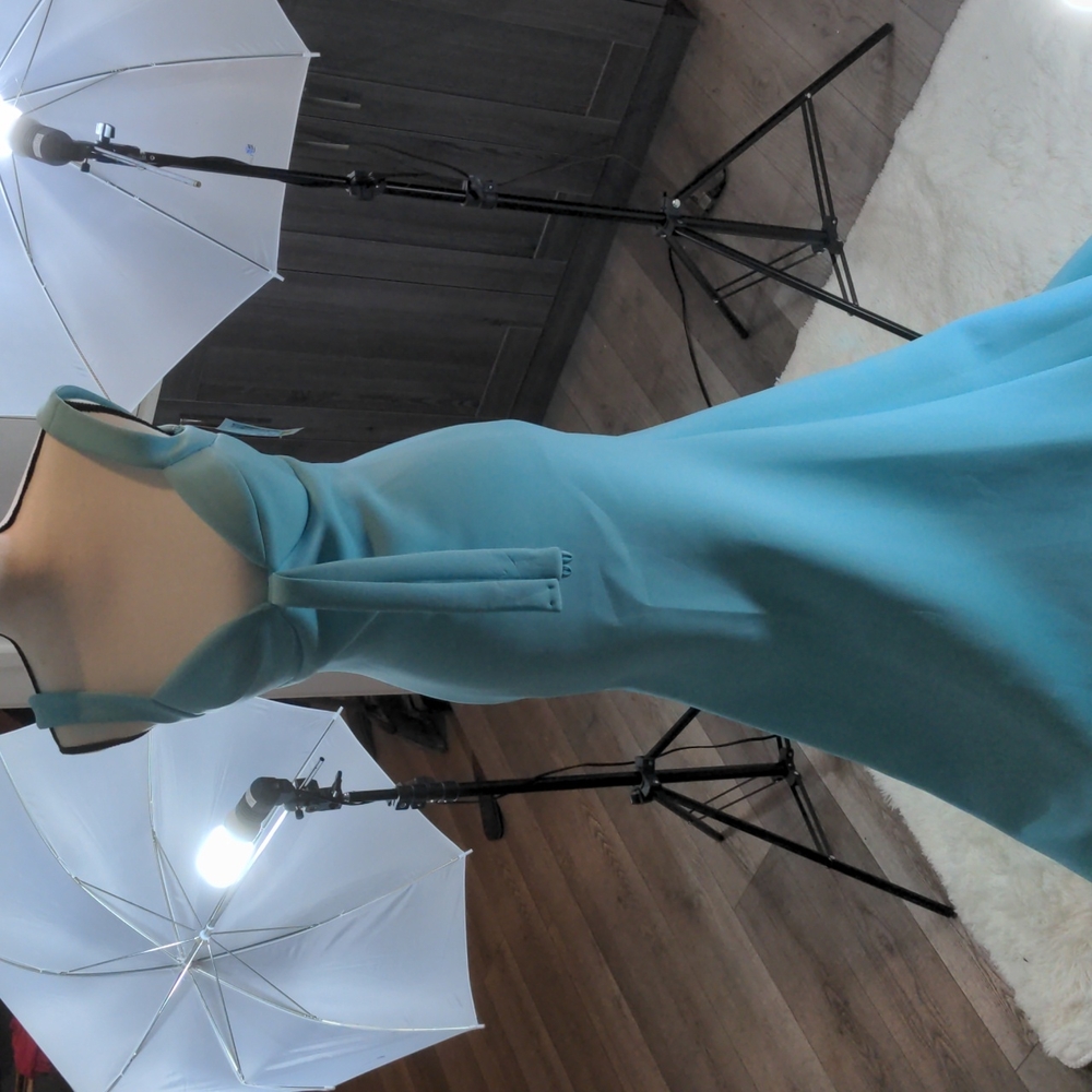 Pale blue long formal dress